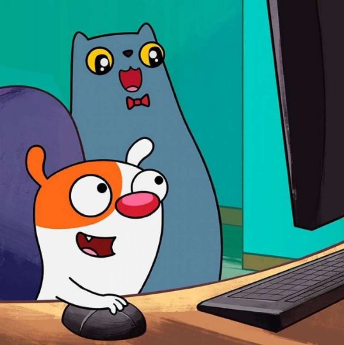 A animação brasileira 'Boris e Rufus' vai falar sobre adoção de animais em um especial de Natal - Reprodução do Instagram