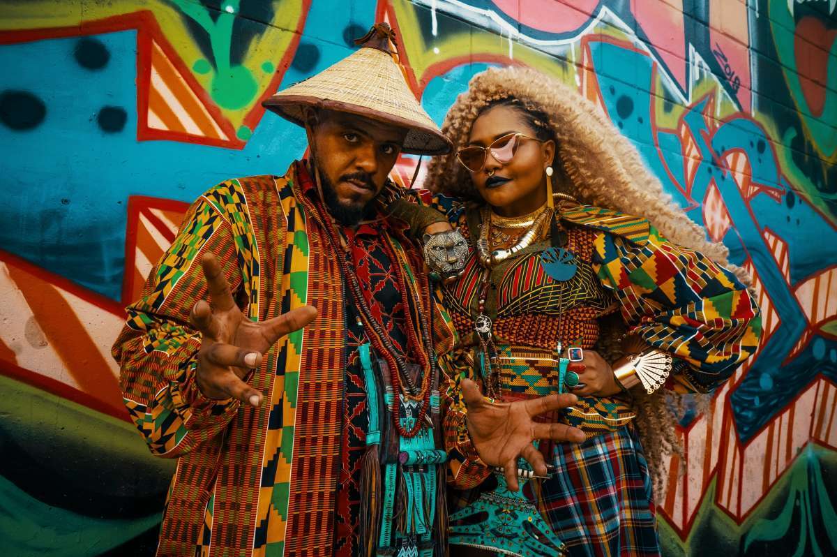 Gabi Amarantos e Monkey Jhayam no clipe 'Pulelê' - Divulgação