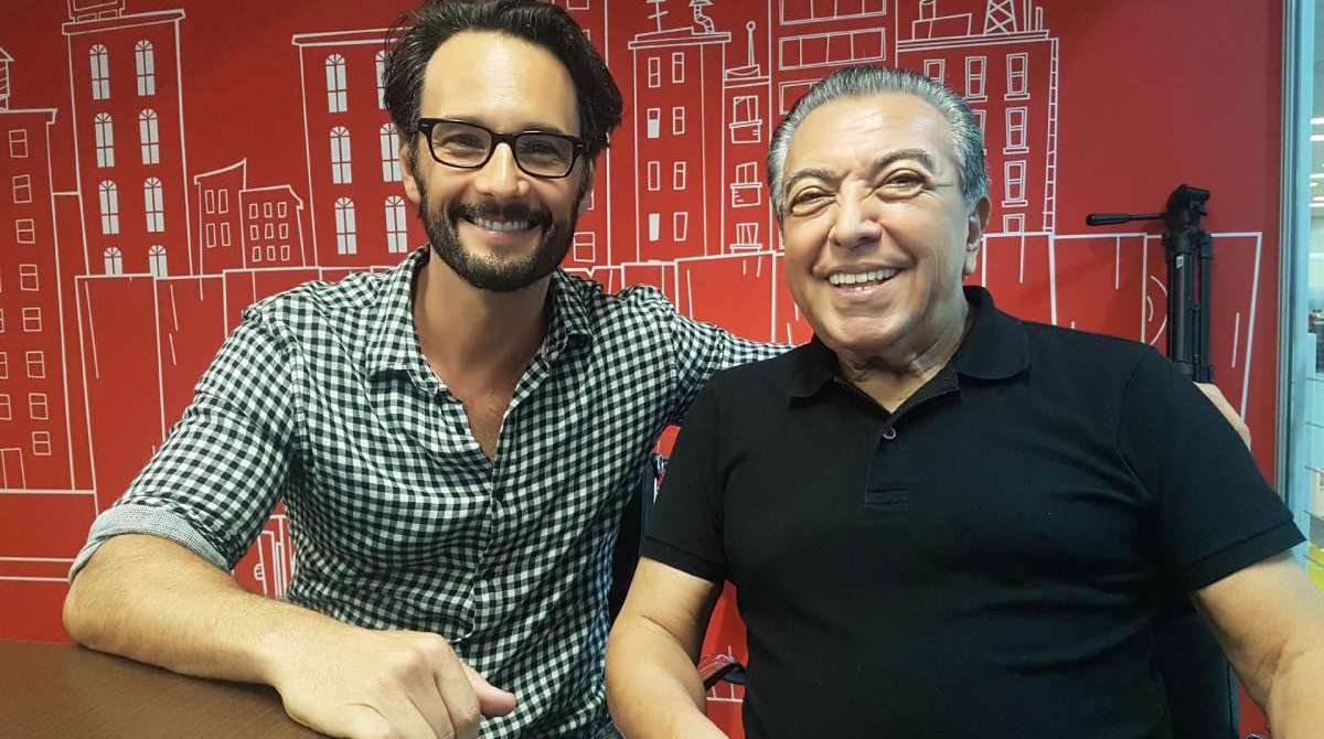 Rodrigo Santoro e Maurício de Sousa, criador da 'Turma da Mônica' - Reprodução da internet