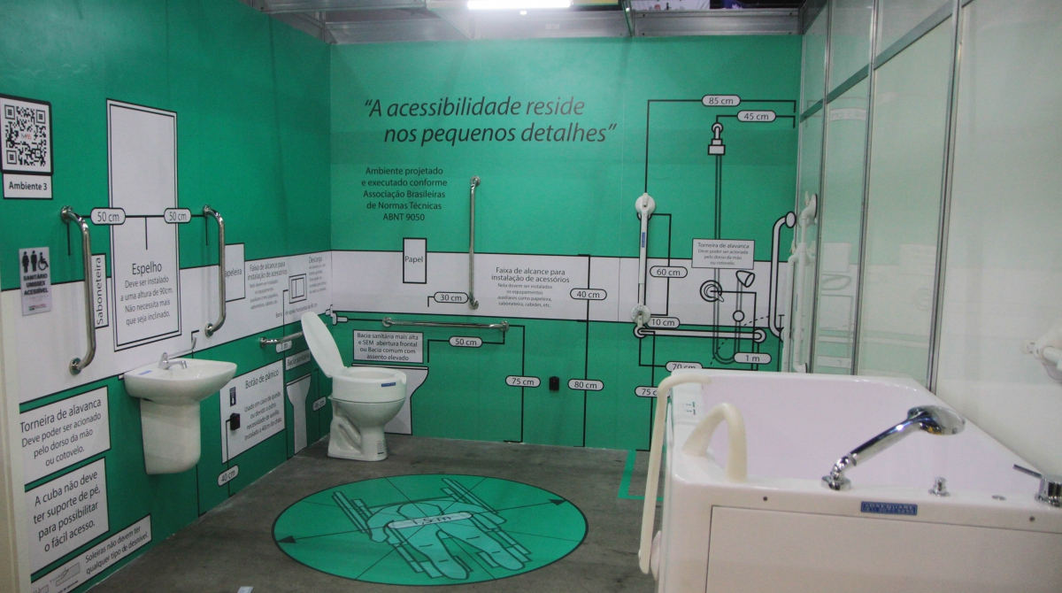 Rio de Janeiro 09/12/2018 - Feira Cidade PcD de inclusao, acessibilidade e tecnologias no Centro de Convencoes Sulamerica.Na foto: Stand Casa Conceito.Foto: Fernanda Dias / Agencia O Dia.