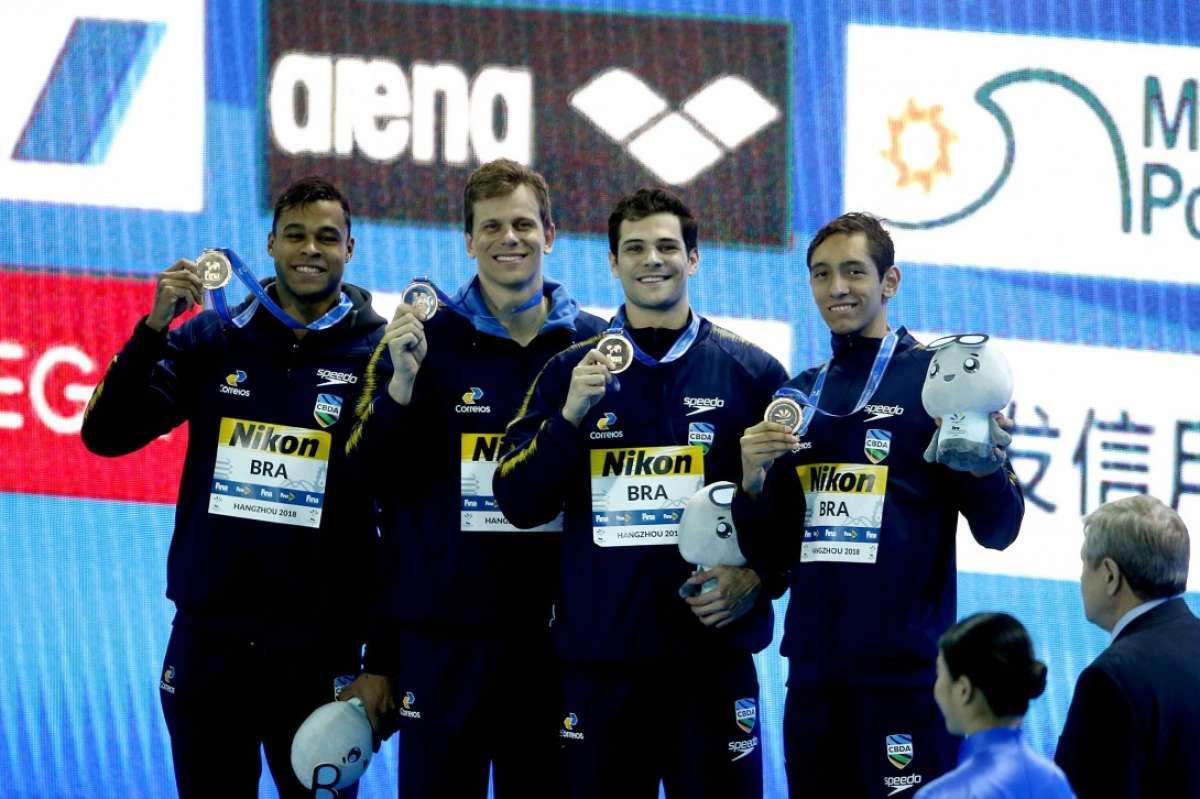 Bronze: Matheus Santana, Cielo, Marcelo Chierighini e Breno Correia - Satiro Sodré/SSPress/CBDA
