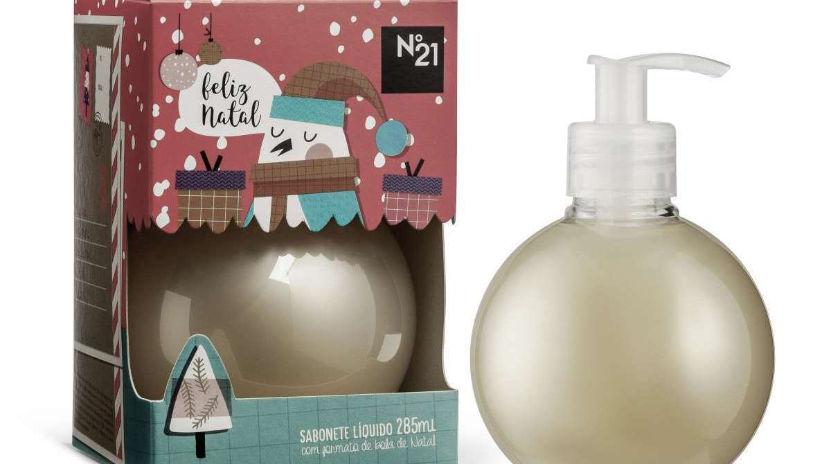 Sabonete L&iacute;quido - Bola de Natal - R$14,90 - Divulga&ccedil;&atilde;o
