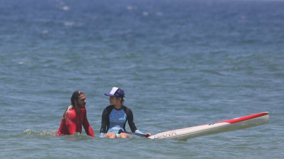 Isabella Santoni e Caio Vaz fazem stundp-Pudle de São Conrado, Barra da Tijuca