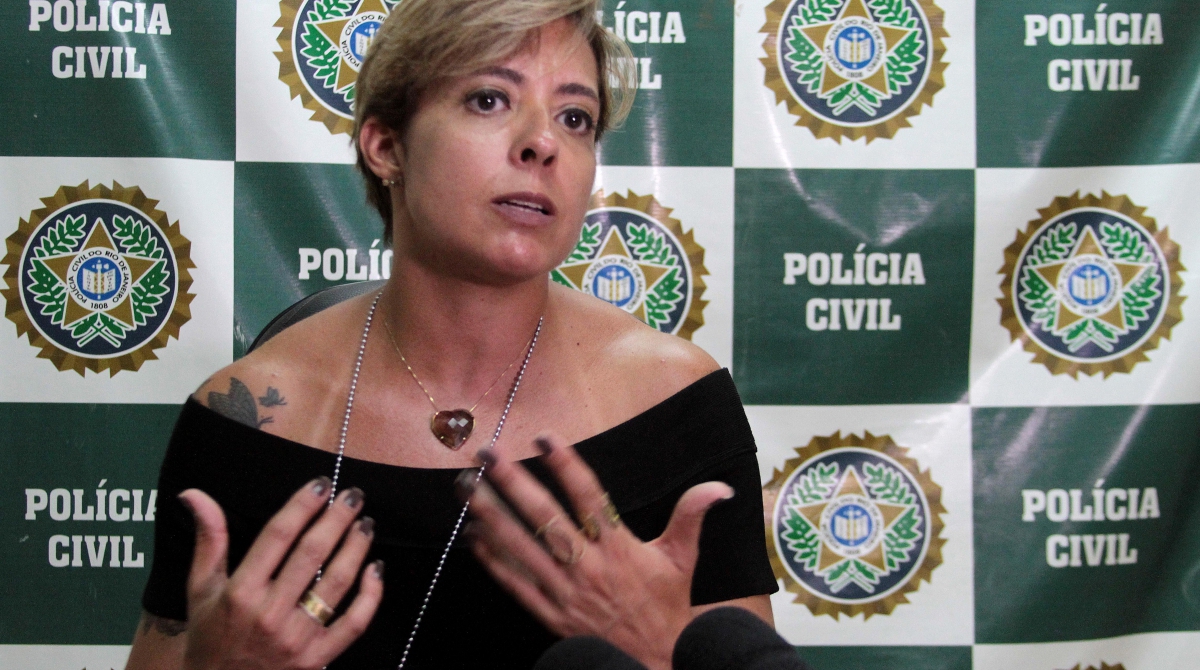 Rio de Janeiro 18/12/2018 - Caso Marielle. 82 DP em Marica.Prisao de Renato Nascimento Santos, conhecido como Renatinho Problema.Na foto: Delegada CarlaTavares.Foto: Fernanda Dias / Agencia O Dia.
