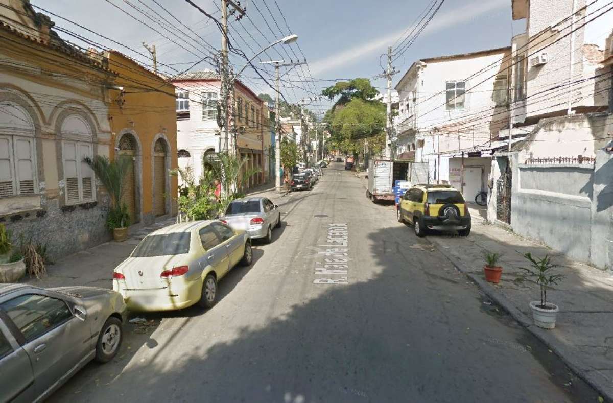 Policial civil foi baleado na Rua Maia Lacerda, no Estácio - Reprodução Google Maps