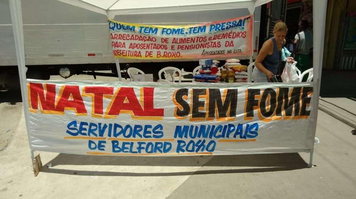 Servidores de Belford Roxo fazem campanha de arrecadação de alimentos