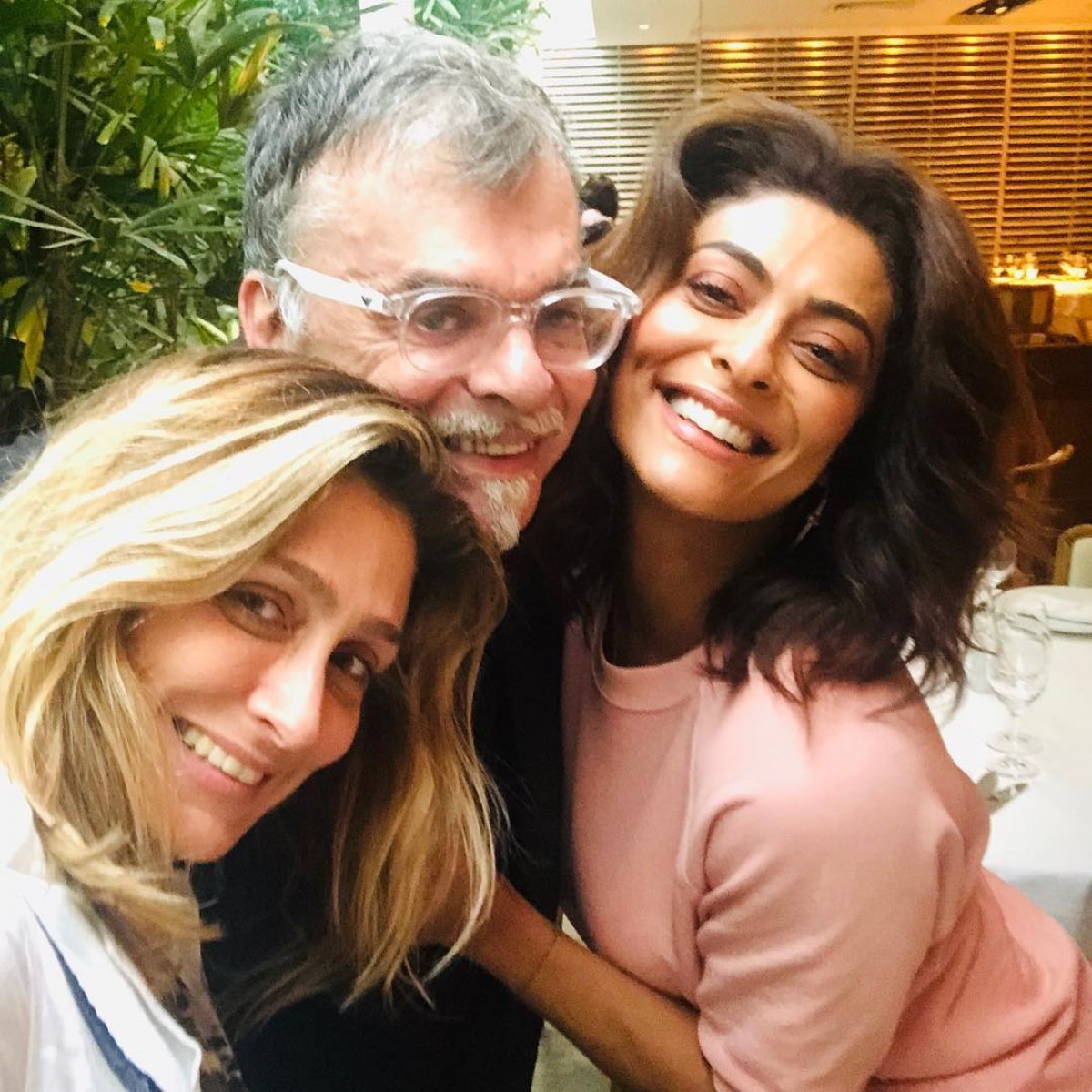 Amora Mautner, Walcyr Carrasco e Juliana Paes - Reprodução