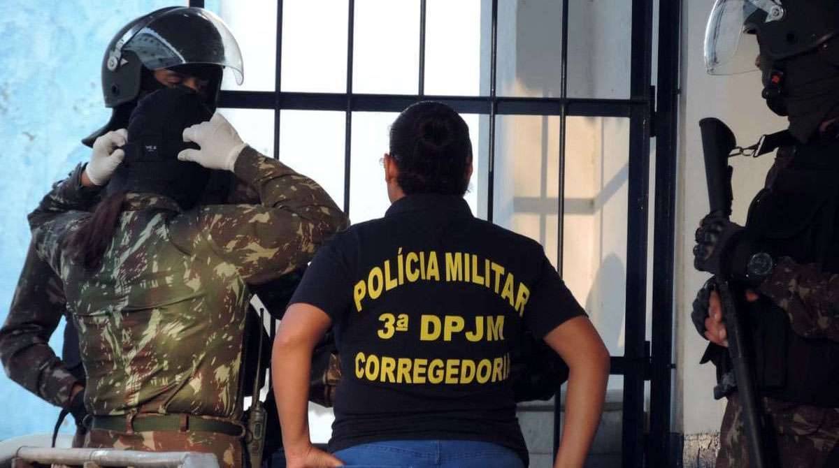 Inspeção da Corregedoria Interna da PM no Batalhão Especial Prisional, em Niterói
