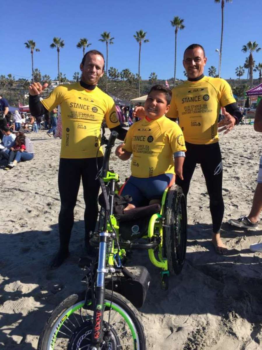 Davizinho festejou o segundo lugar com sua equipe