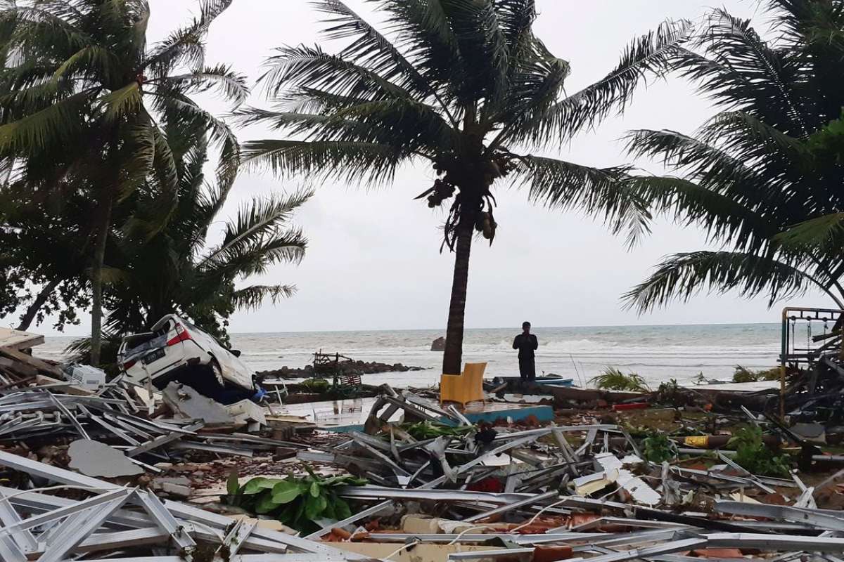 Região da Costa da Indonésia atingida por Tsunami  - Agência Brasil