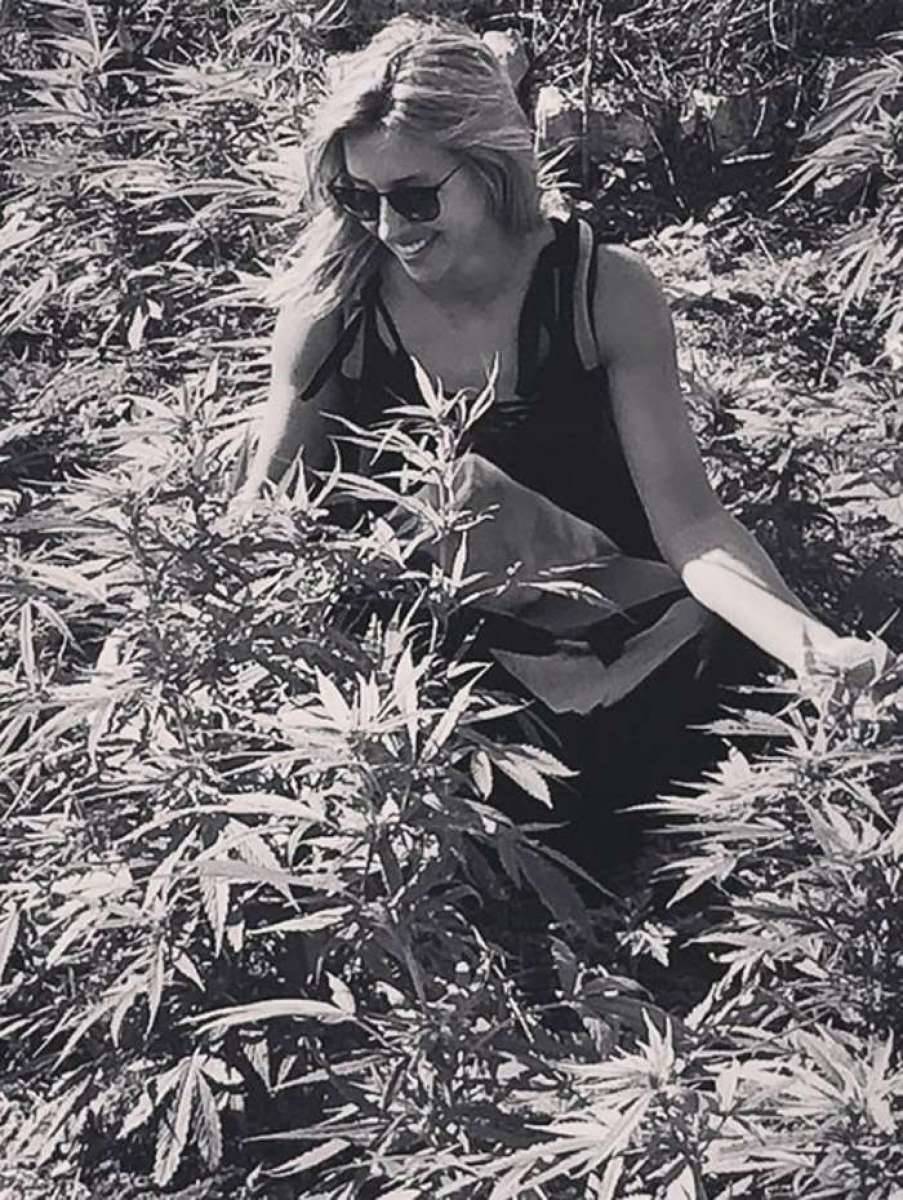 Cris Dias posa em plantação de maconha e recebe críticas - Reprodução Internet