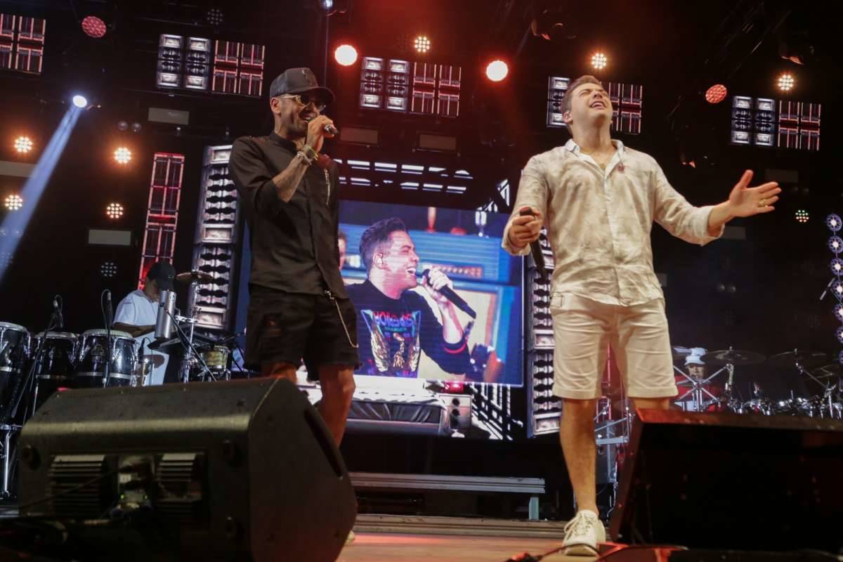 O dair Playboy abriu o show da virada em Jurerê, Florianópolis