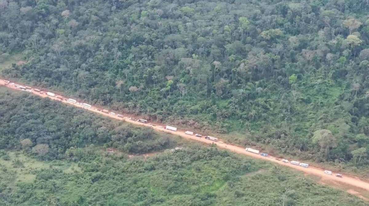 Trecho da Rodovia BR-230, no sudoeste do Pará
- Reprodução/PRF