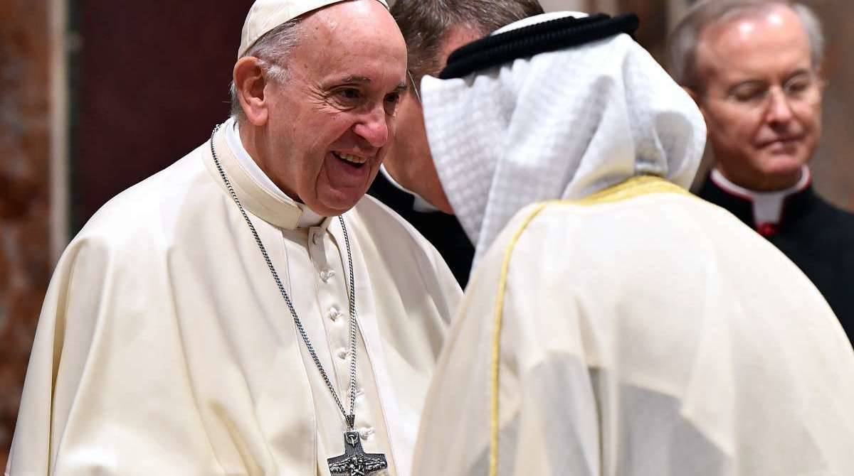 Pontífice recebeu membros da diplomacia em encontro de ano novo - AFP