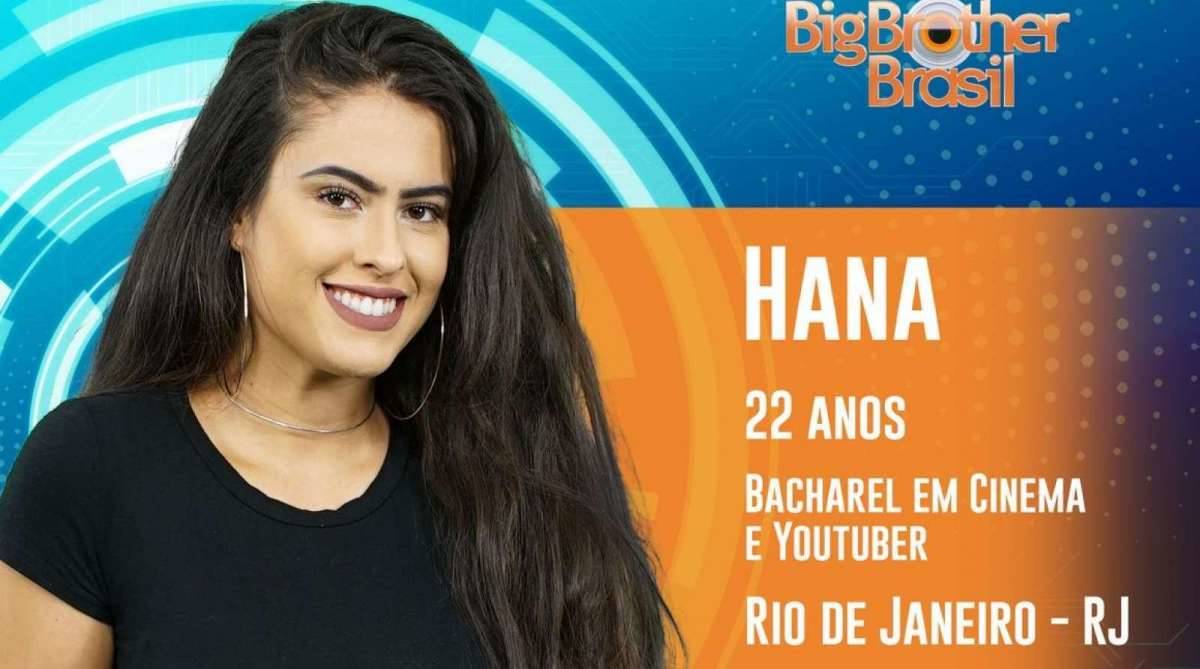 Hana é uma das participantes do 'BBB 19'