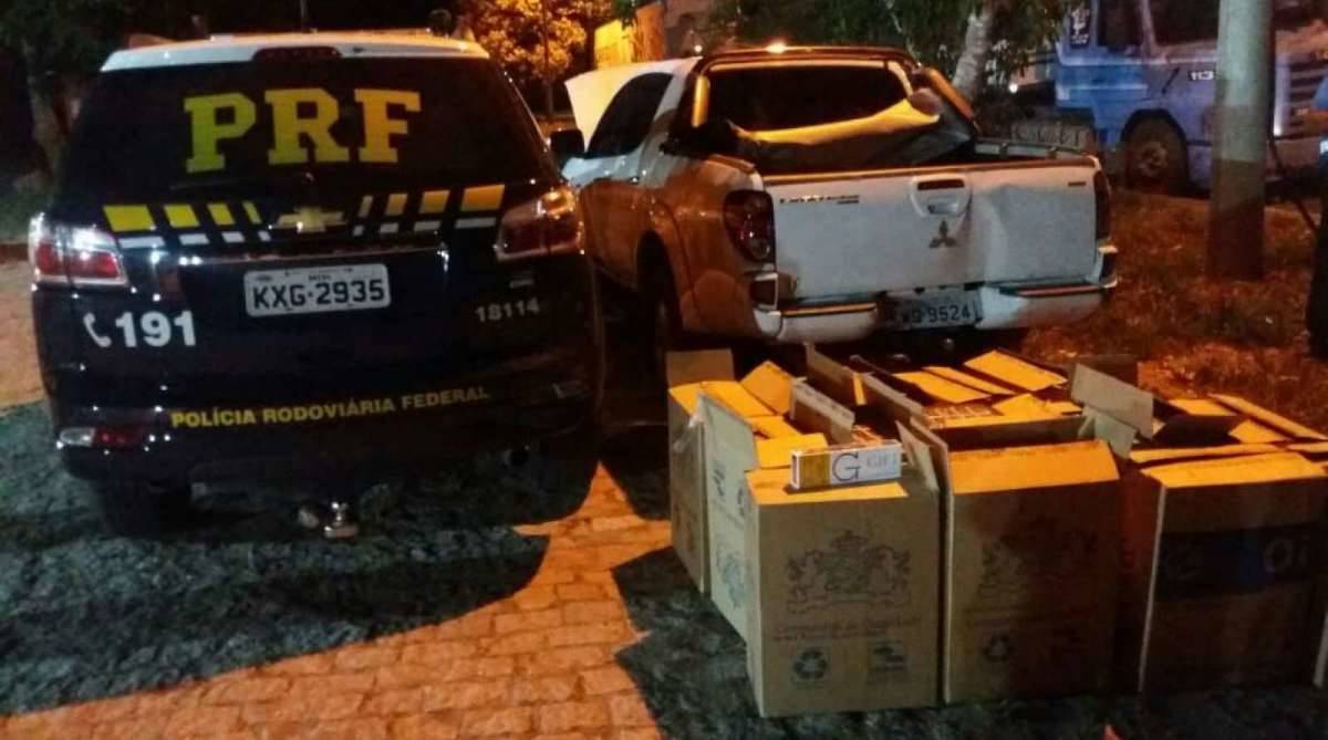 Mais de sete mil maços de cigarros foram apreendidos pela PRF em Campos dos Goytacazes