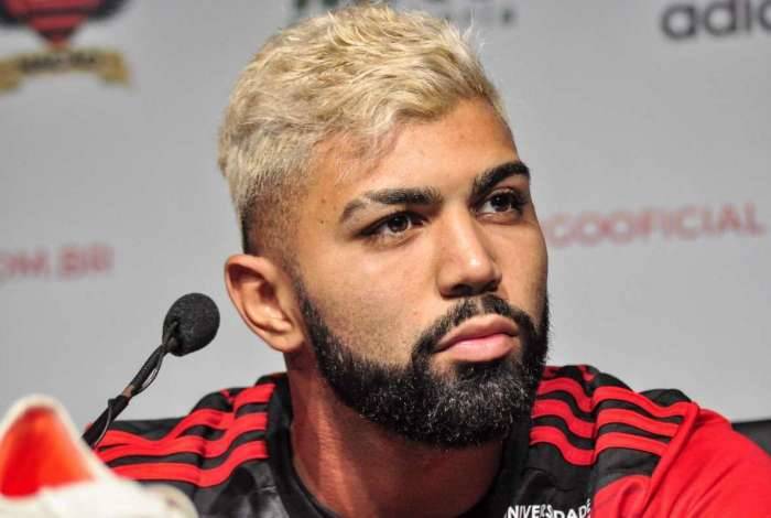 11/01/2019 - AGÊNCIA DE NOTÍCIAS/PARCEIRO - O jogador Gabriel Barbosa, o Gabigol, é apresentado a imprensa como novo jogador do Flamengo, no Ct Ninho do Urubu, no Rio de Janeiro, na tarde desta sexta-feira (11). Foto: Nayra Halm/Parceiro/Agência O Dia