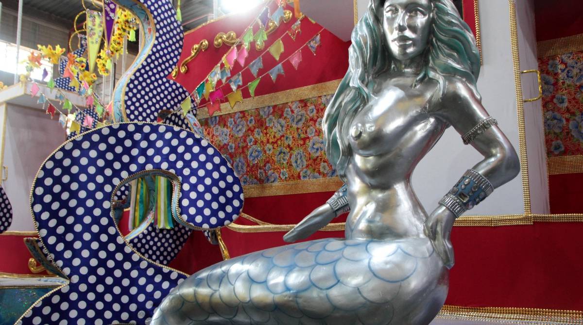 Rio de Janeiro 15/01/2019 - Carnaval. Preparativos para o carnaval no barracao da Escola de Samba Uniao da Ilha do Governador.Foto: Fernanda Dias / Agencia O Dia.