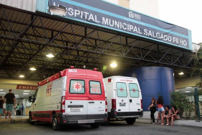 Rio de Janeiro 15/01/2019 - Hospital Salgado Filho no Meier. Ambulancias do Samu.Foto: Fernanda Dias / Agencia O Dia.