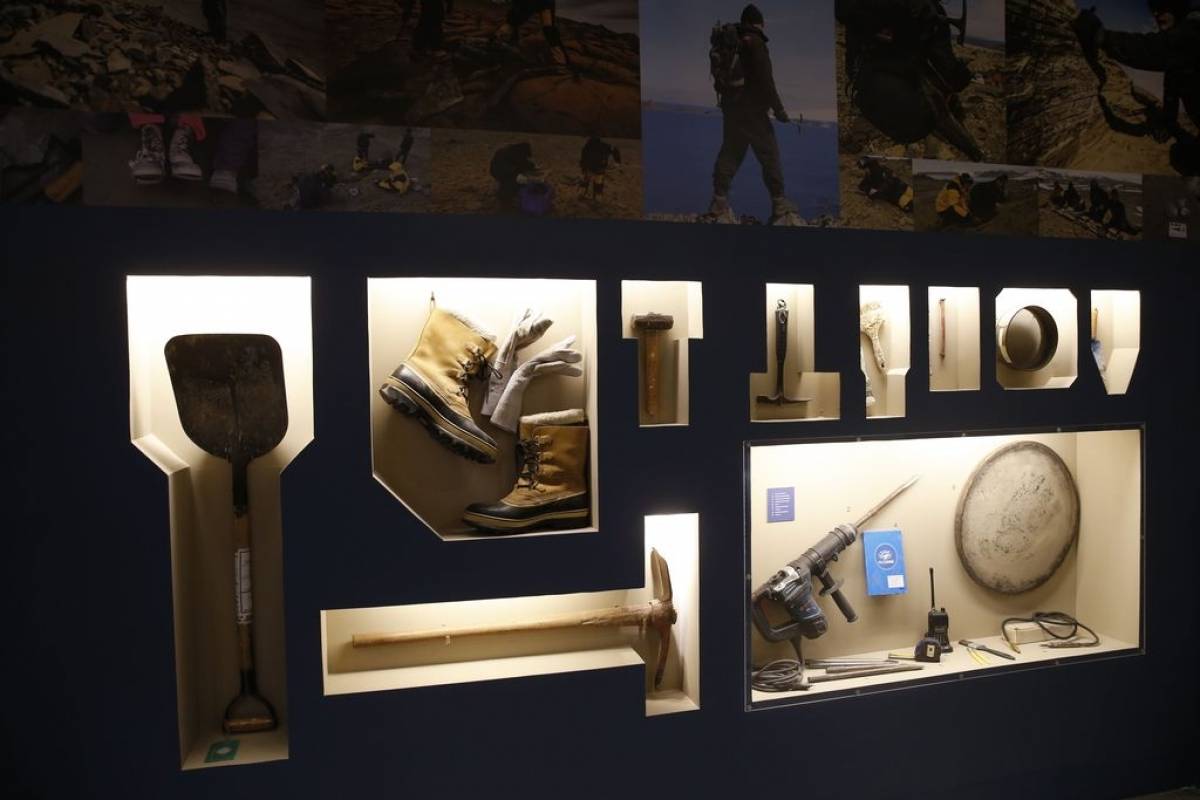 Equipamentos de pesquisas na Antártica na 'exposição Quando Nem Tudo era Gelo'