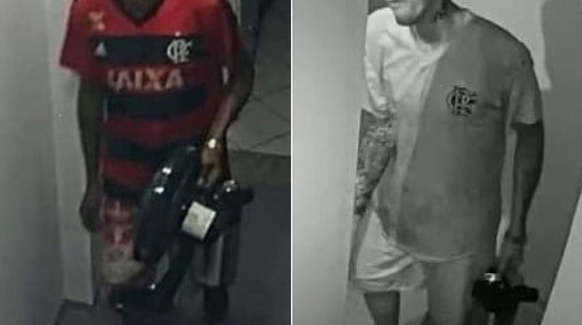 O criminoso foi flagrado por c&acirc;meras de seguran&ccedil;a do local praticando o crime