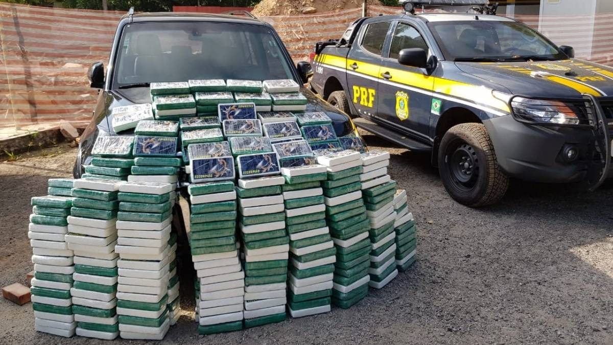 Mais de 370 quilos de cocaína foram apreendidos em Barra do Piraí - Divulgação 