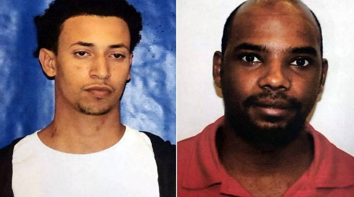 Victor Barreto de Souza Gomes (à esquerda) foi preso no domingo e Luiz Henrique da Silva Fonseca (à direita) continua foragido