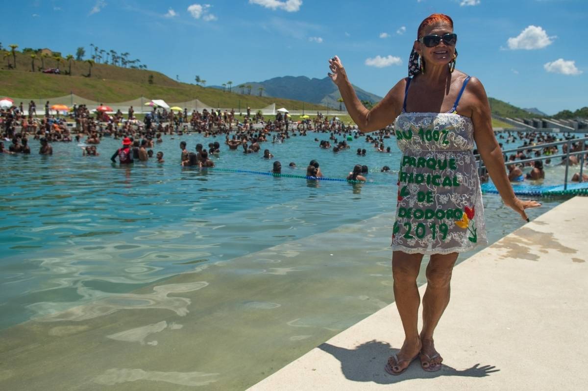 Rio,30/01/2019 - Parque Radical de Deodoro - Katia Luzia de Araujo, guia de turismo e musa do Parque Radical de Deodorojo, zona norte do Rio de Janeiro.Foto: Armando Paiva/ Agência O Dia  Cidade, Parque Radical, Musa do Parque