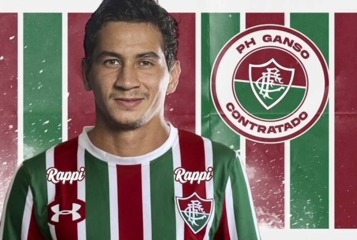 A contratação de Paulo Henrique Ganso foi anunciada pela diretoria do Fluminense nas redes sociais