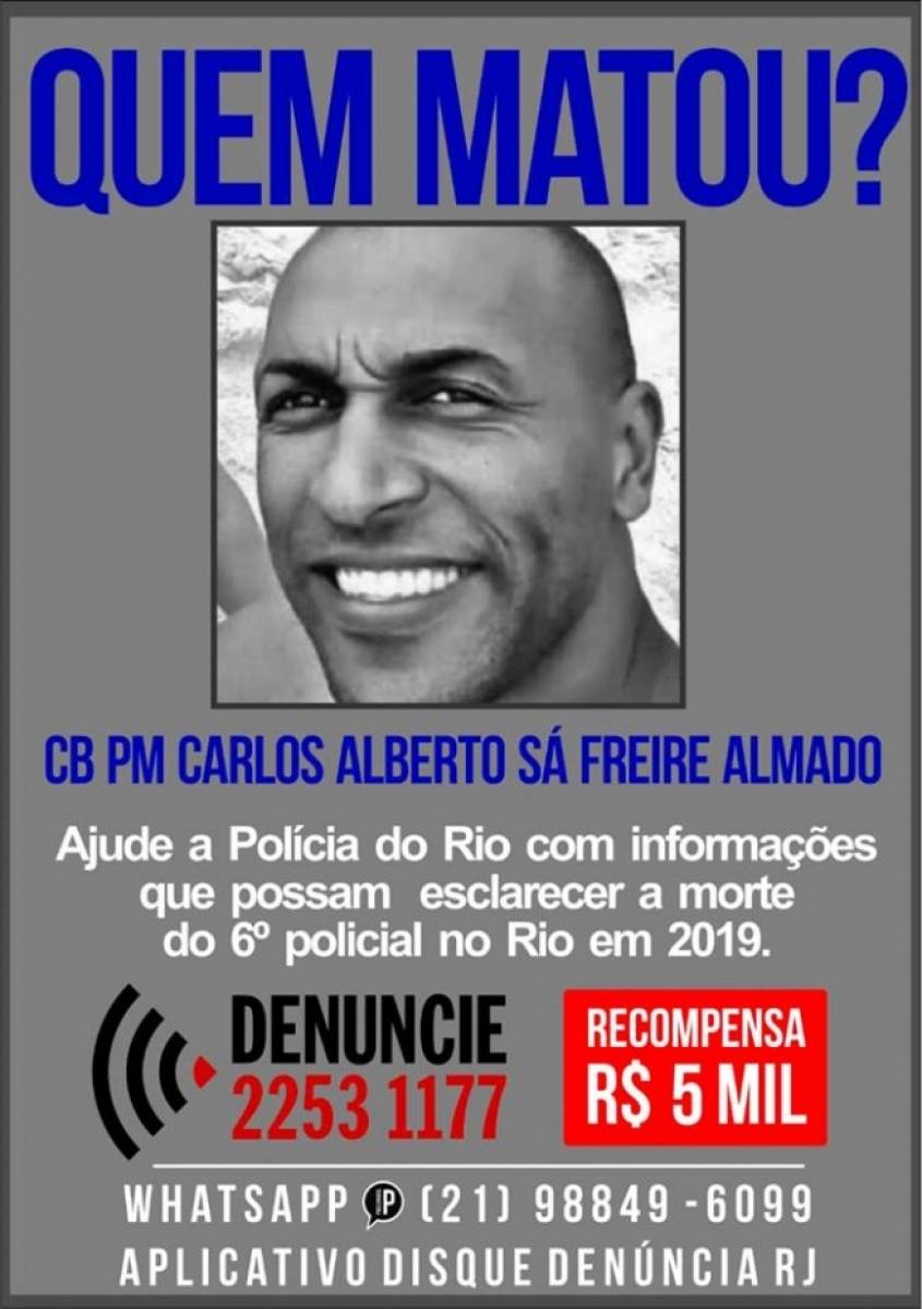 Carlos foi baleado na cabeça