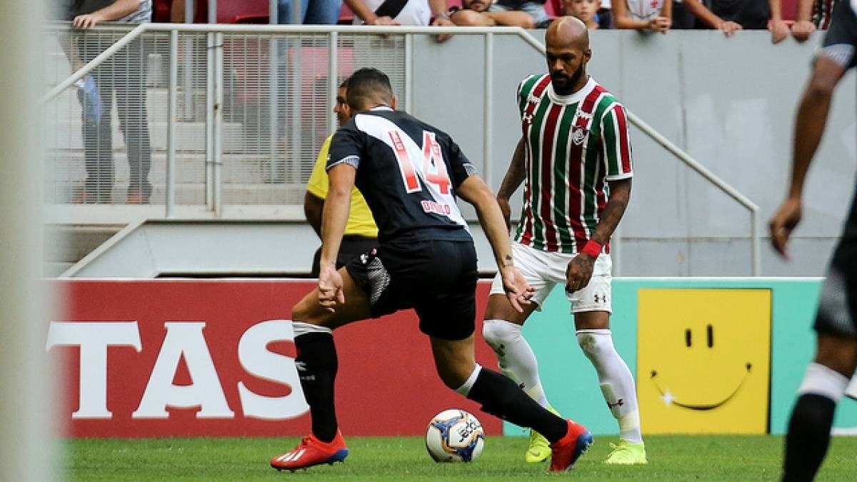 Bruno Silva no jogo com o Vasco - Lucas Mer&ccedil;on / Fluminense