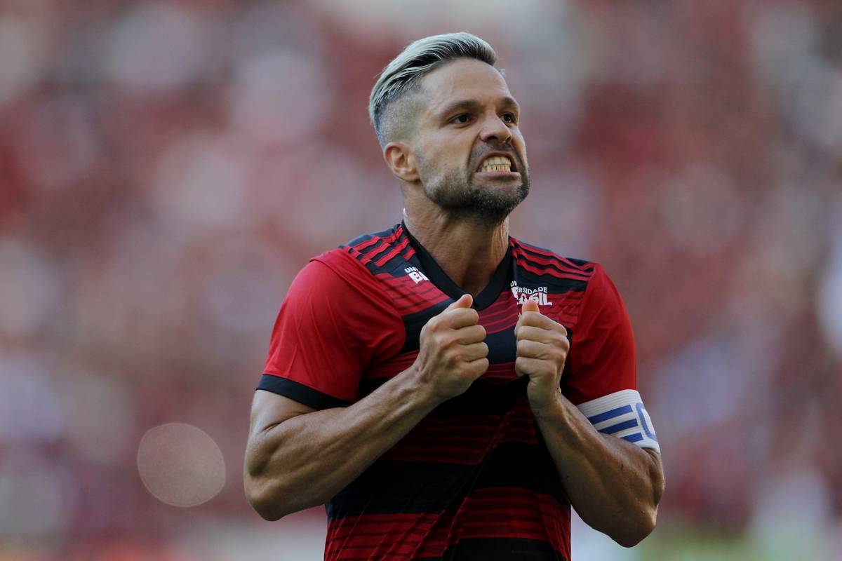 Rio de Janeiro 26/01/2019  Diego do Flamengo comemora seu gol durante partida contra a equipe do Cabofriense no estdio do Maracan, valido pela taa Guanabara. Foto: Luciano Belford/ Agncia O Dia.