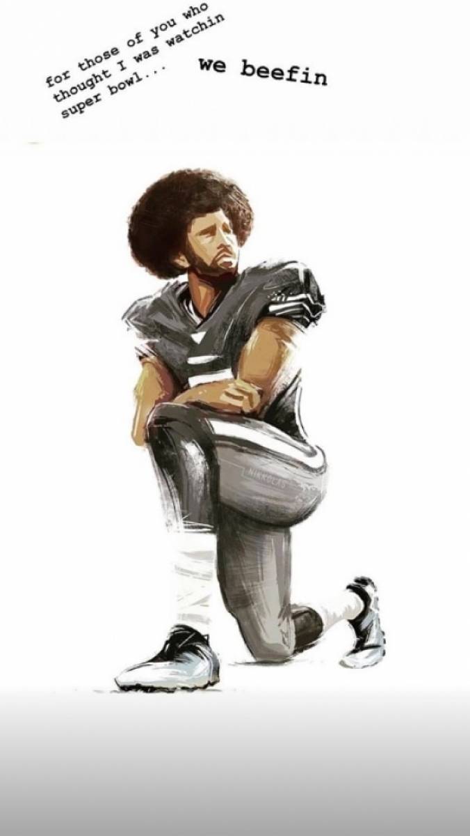 Foto do stories da cantora Rihanna