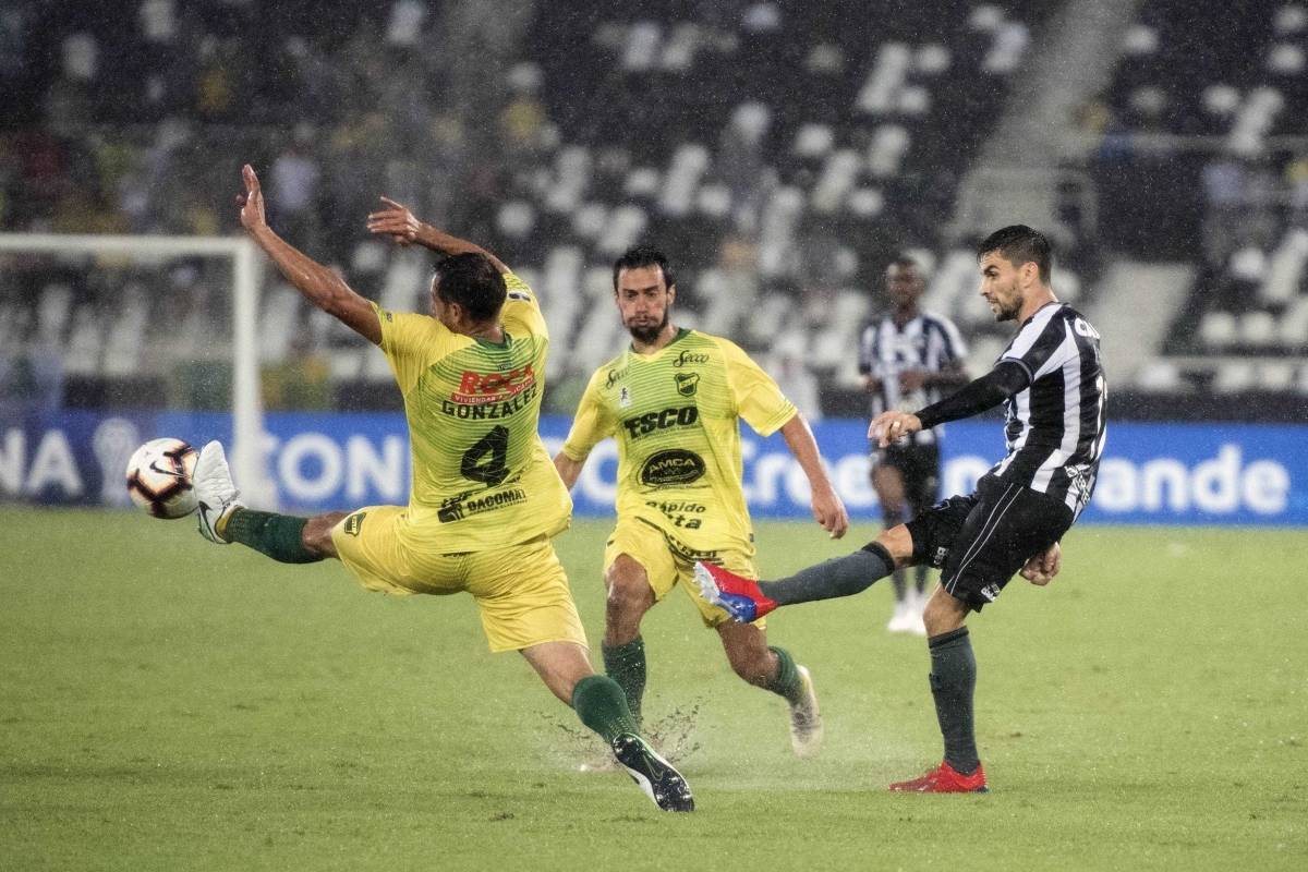 Botafogo venceu por 1 a 0 - Delmiro Junior/Parceiro/Ag&ecirc;ncia O Dia