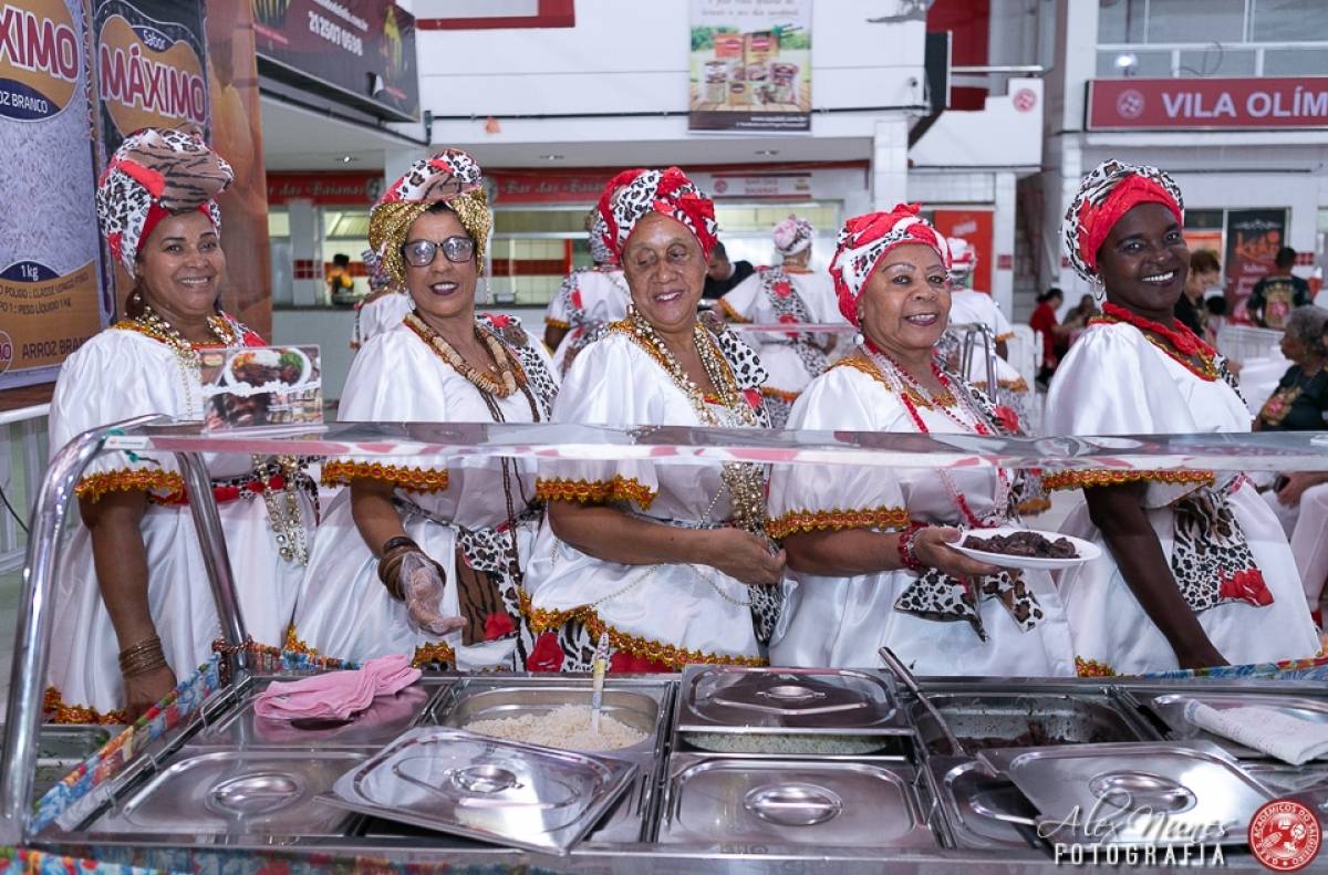 Imagens da feijoada na quadra da Acadêmicos do Salgueiro - Divulgação/Alex Nunes