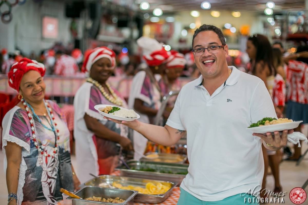 Imagens da feijoada na quadra da Acadêmicos do Salgueiro