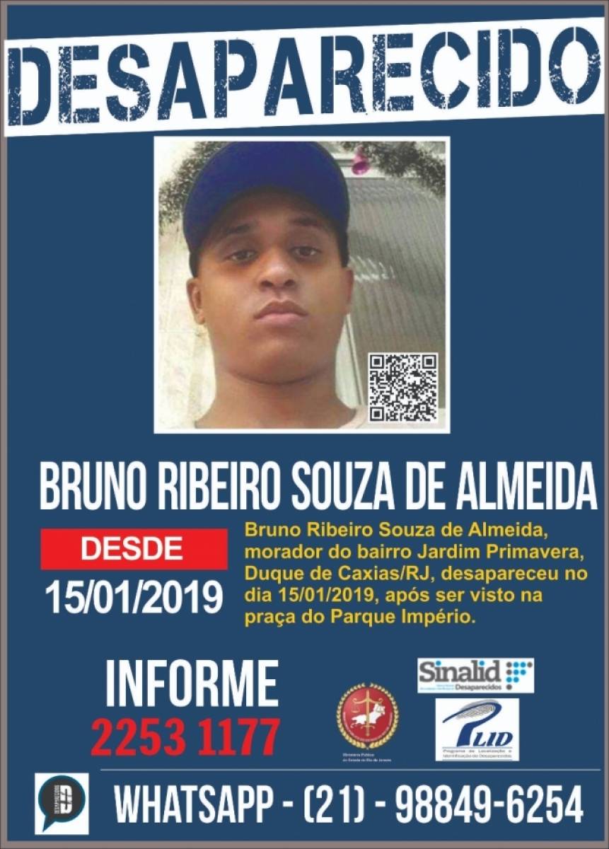Disque Denúncia pede informações sobre desaparecido  - Divulgação 
