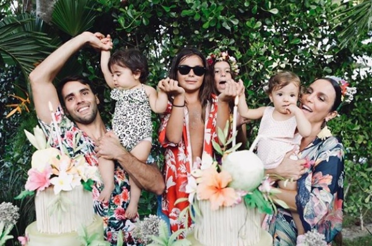 Ivete Sangalo e o marido Daniel Cady com os filhos - Instagram