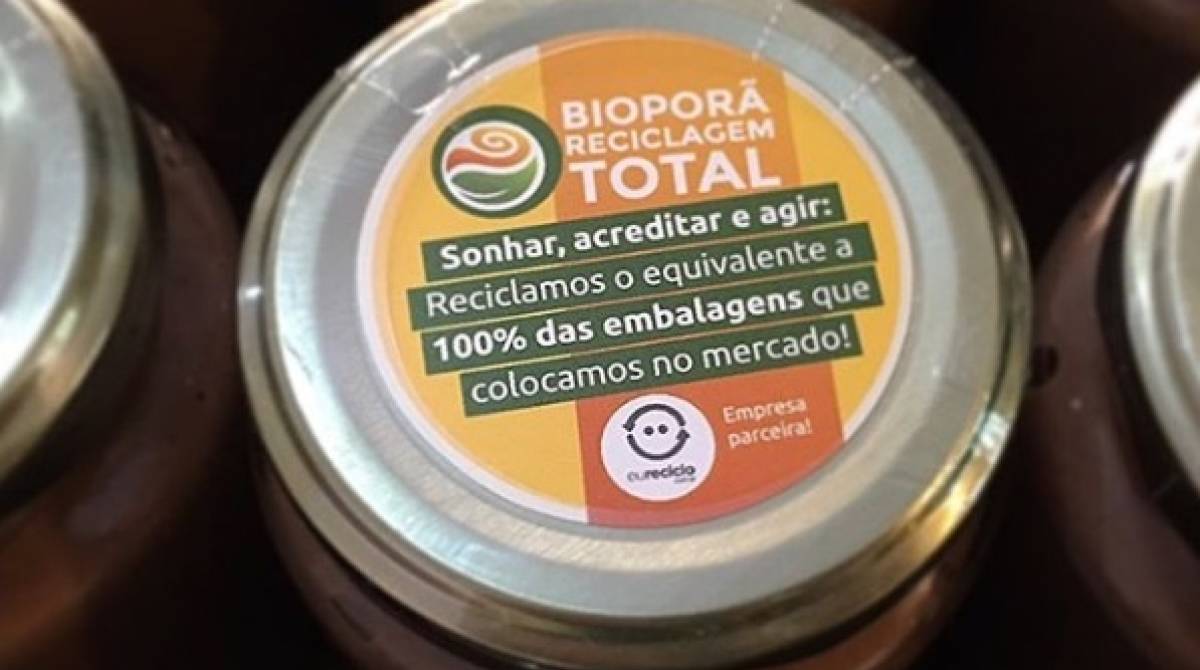 Selo Eureciclo nas embalagens