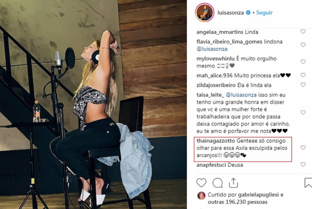 Fãs ficam encantados com a axila de Luisa Sonza