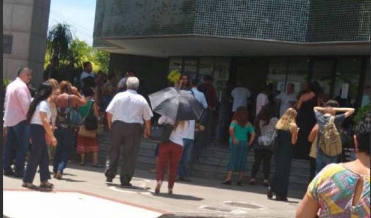 Movimentação em fórum de Niterói - Reprodução redes sociais