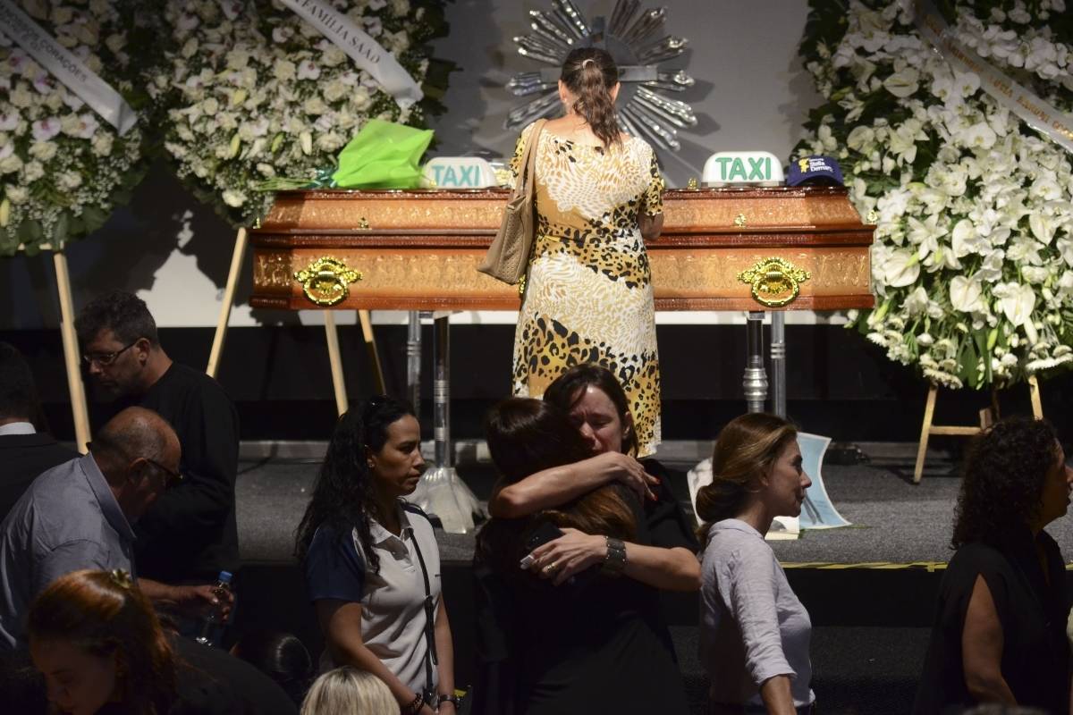 O velório do corpo do jornalista Ricardo Boechat, no Museu da Imagem e do Som, em São Paulo.