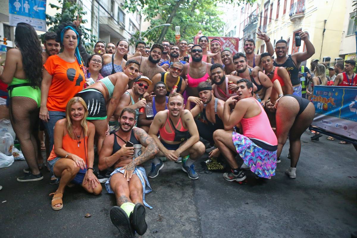 Bloco de Carnaval Impensa que eu Gamo - Local: rua Gago Coutinho, Laranjeiras. Foto: Daniel Castelo Branco / Agencia O Dia