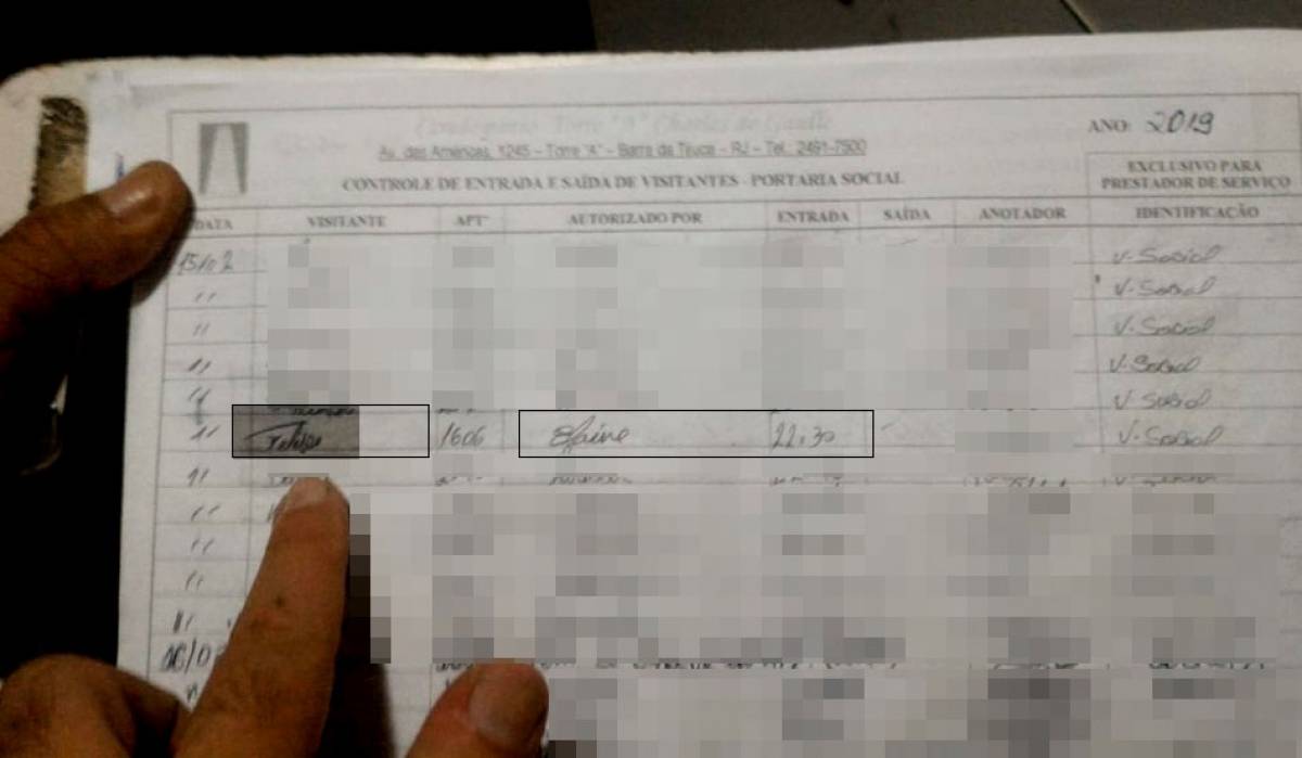 Vinícius Serra deu o nome de Felipe ao passar pela portaria do condomínio onde mora Elaine Padarroz. Ele espancou a empresária enquanto ela dormia