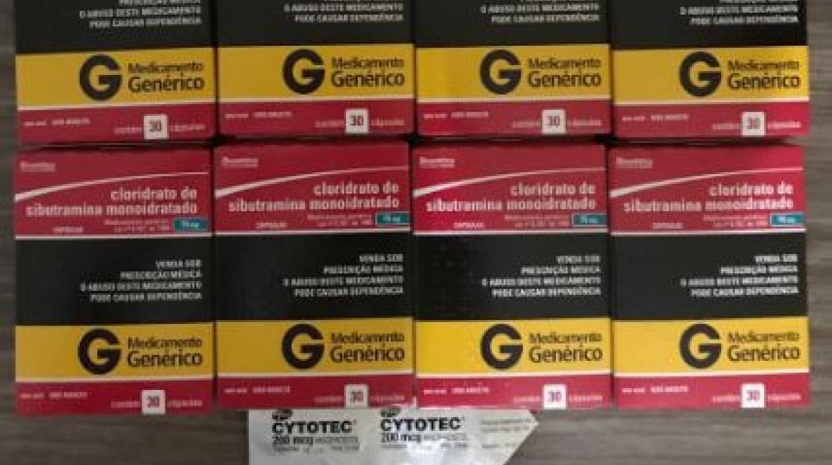 Remédios apreendidos na casa do terceiro sargento Salles Gutemberguy dos Santos Silva