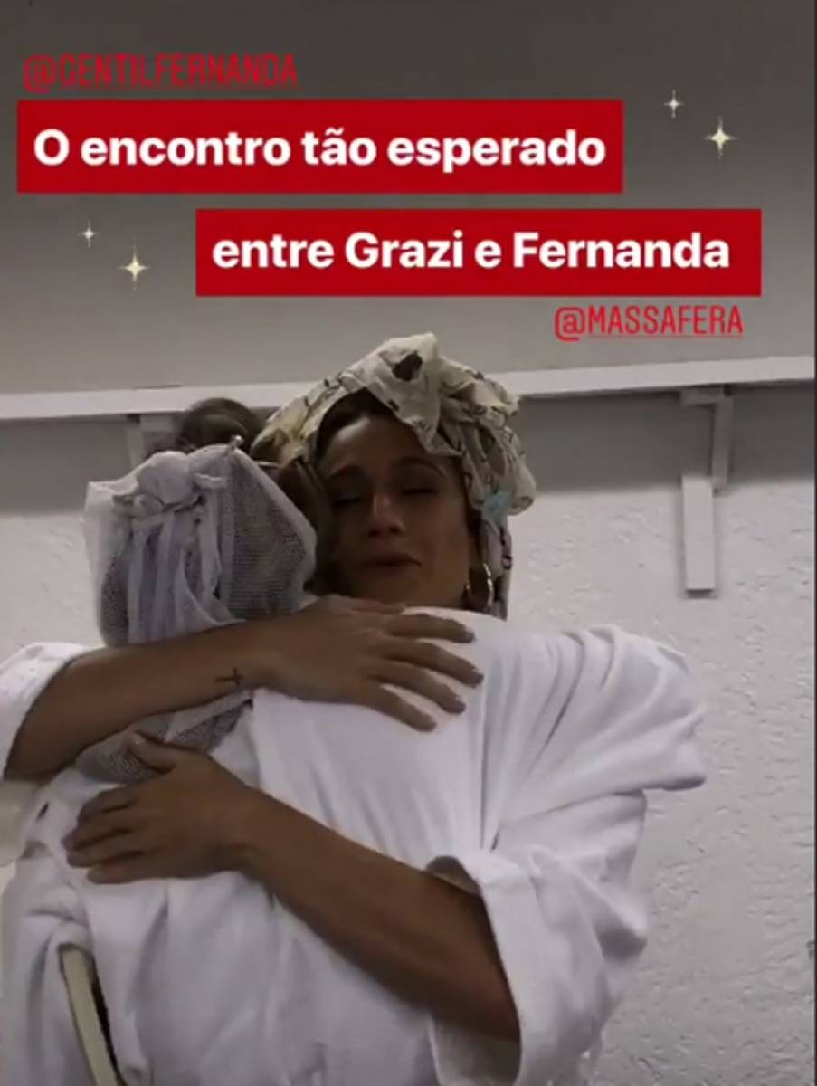 Fernanda Gentil e Grazi Massafera gravam juntas