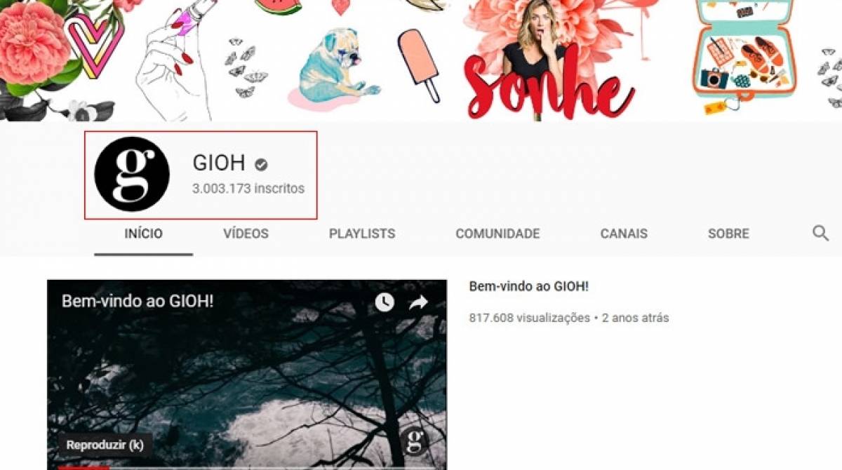 Giovanna Ewbank perde inscritos em canal no YouTube