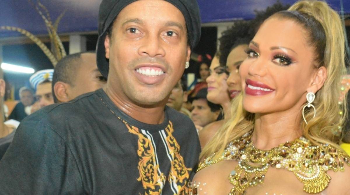 Ronaldinho Gaúcho e Ana Paula Evangelista - Divulgação