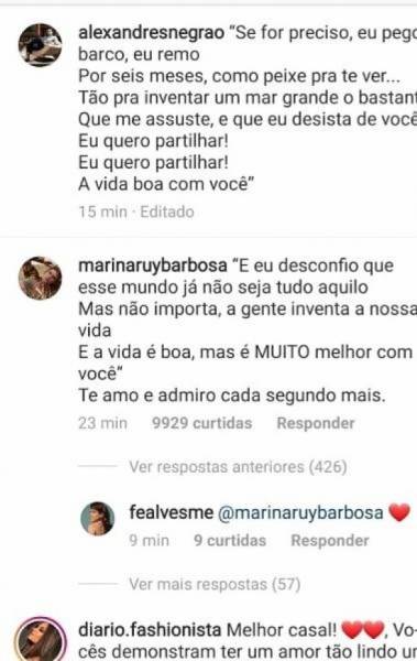 Xande Negrão se declara para Marina Ruy Barbosa após polêmicas envolvendo a atriz e José Loreto