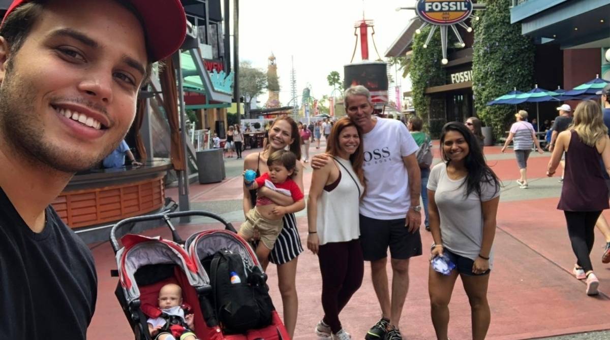 Fam&iacute;lia Poncio de f&eacute;rias em Orlando
